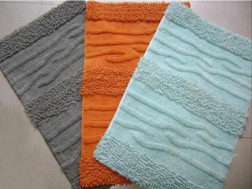 Coloured Cotton Bath Mat