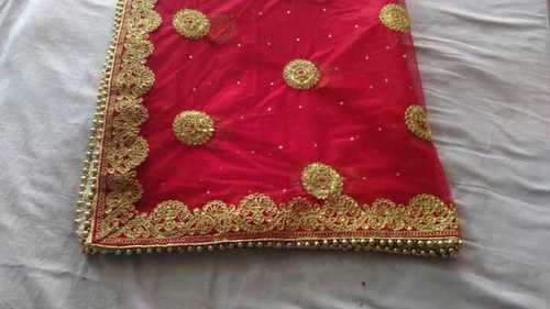 Red Fashionable Trendy Bridal Dupatta