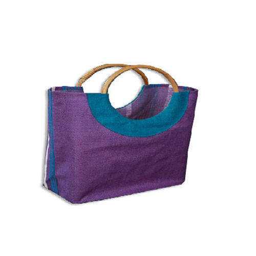 Purple Jute Bags With Handle