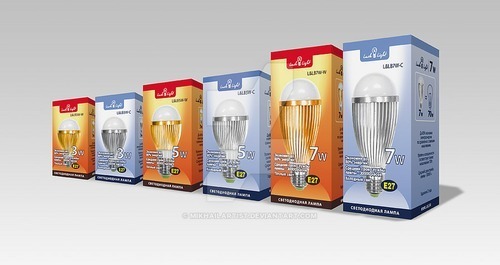 Printed Led Bulb Packaging Box At Best Price In Delhi | Finest Product India