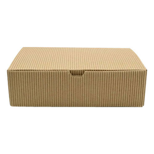 Brown Rectangular Corrugated Box