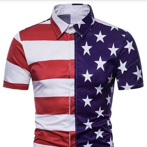 Printed American Flag T-Shirts