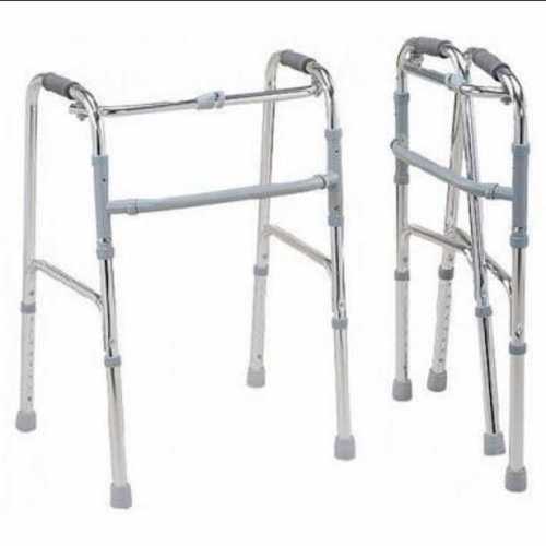 Stainless Steel Foldable And Height Adjustable Walker 