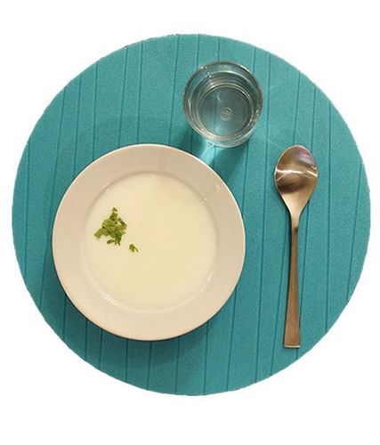 Green And White Paperi - Table Placemat