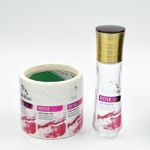 Pantone Or Cmyk Custom Made Transparent Pet Printed Label For Cosmetic