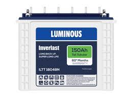 Luminous Inverter Battery - Tubular Type, Long Life, Low Maintenance, Reliable Power Solution