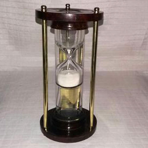 Sand Timer With Wooden Base