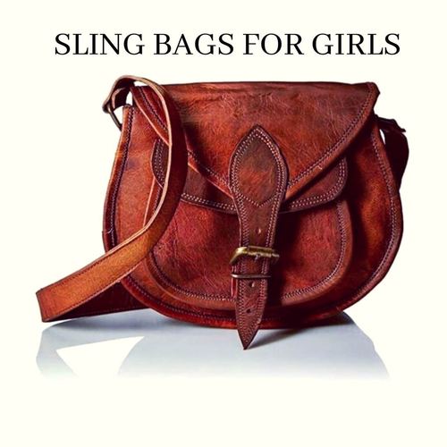 Vintage Leather Crossbody Bag For Girls