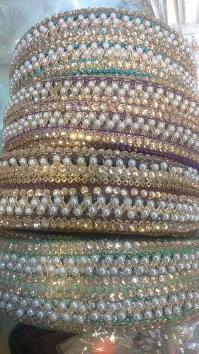 Fancy Saree Border Laces With Pearl