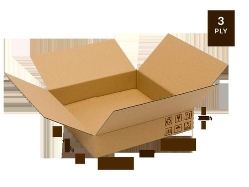 Corrugated Box 3 Ply (26L X 21W X 3H Inch)