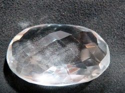 Crystal Quartz Cut Faceted Loose Semi Precious Gemstone