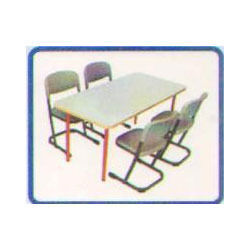 Easy To Clean Durable Library Table And Chair