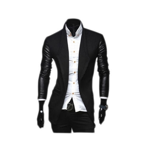 High Comfort Pu Leather Blazer Size: Medium