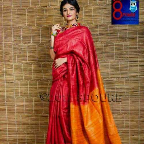 Handloom Tussar Ghicha Silk Saree at Rs.2400/Piece in bhagalpur offer by CK  Handloom