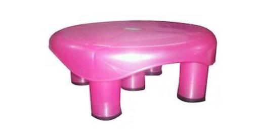 Pink Color Bathroom Plastic Stools