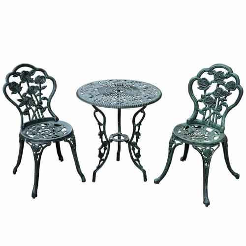 Easy To Clean 3 Piece Outdoor Cast Iron Patio Dining Chair And Table Set At Price 9500 Inr Set In Mumbai Id 5262033