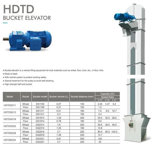 HDTD Bucket Elevator Of Flour Milling