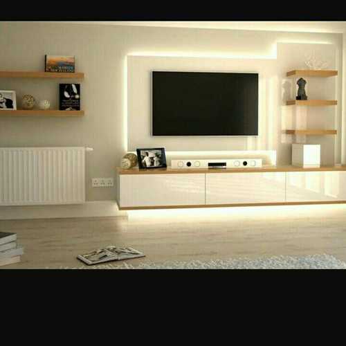 Wooden TV Wall Unit