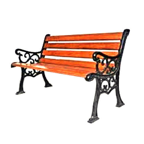 Easy To Clean Frp Wooden Finish Garden Bench