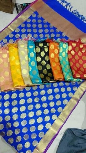 Multi Ladies Banarasi Silk Dupatta