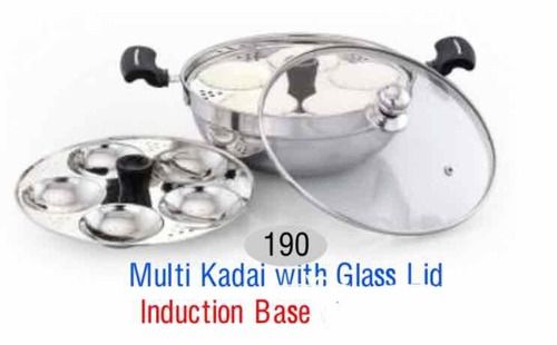 Multi Kadai With Glass Lid