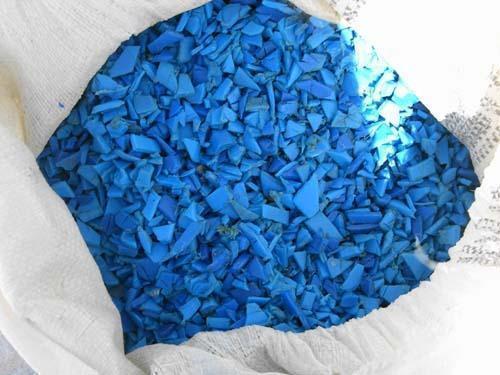 High-Density Polyethylene Hdpe Blue Drum Scrap