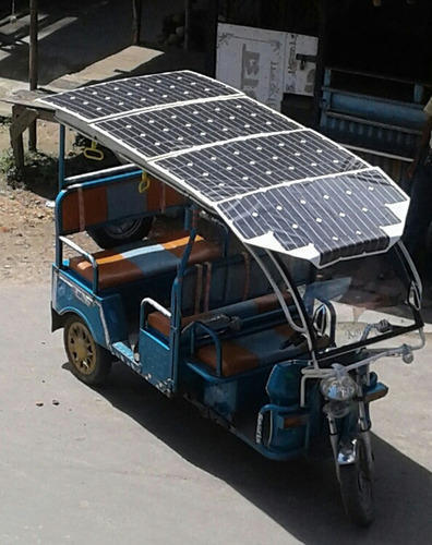 E rickshaw solar deals panel