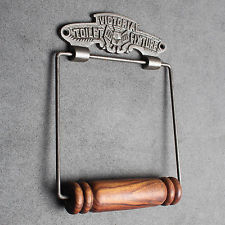 Victorian Cast Iron Toilet Paper Roll Holder