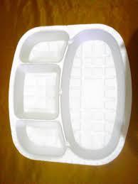 White Color Disposable Thermocol Food Plates