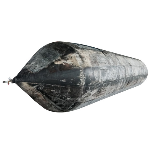 Black Inflatable Ship Launching Salvage Rubber Air Bag