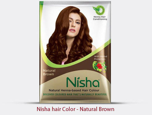 Nisha Henna Based Hair Color- Natural Brown