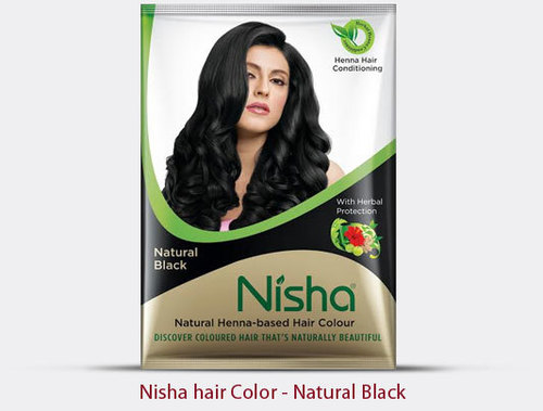 Easy To Use Nisha Natural Henna Based Hair Color - Natural Black at Best  Price in Indore | Prem Henna Pvt. Ltd