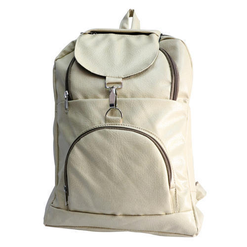 Bags Plain White Ladies Backpack