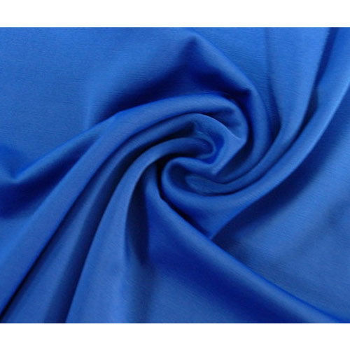 Blue Polyester Lycra Fabric