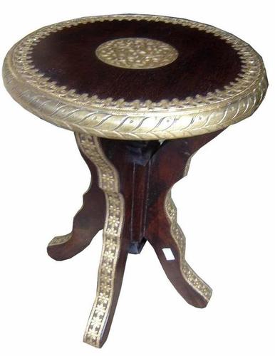 Crafted Brass Fitted Side Table