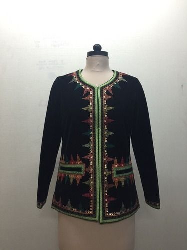 Velvet Embroidered Jacket