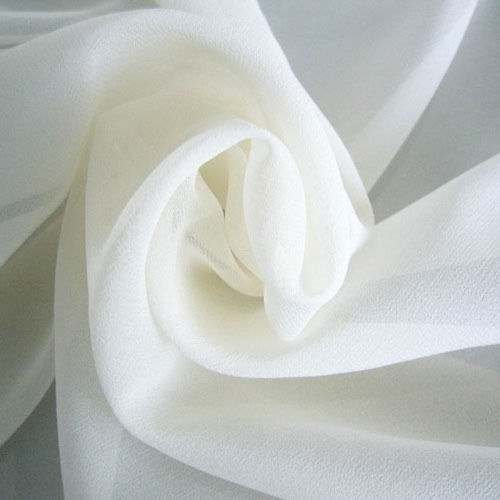 White Plain Georgette Fabric