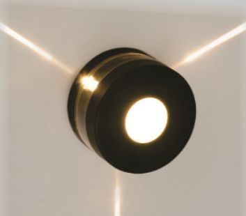 4W Wall Round Three Way Single Colour LED Light