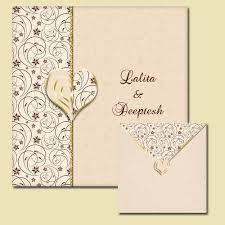 Designer Wedding Cards Gusseted