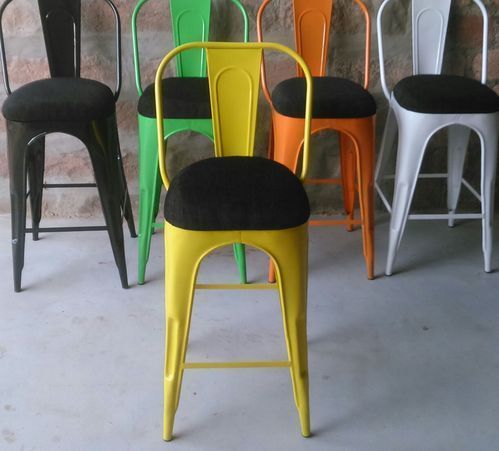 Industrial Metal Bar Chair - Standard Size Design, Durable and Stylish Metal Frame