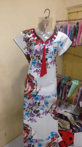 Cotton Nighty With Tie