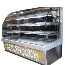 Fast Food Display Counter - Stainless Steel, Efficient Hot Food Preservation | Maintains Freshness for Extended Periods, Cost-Effective Solution