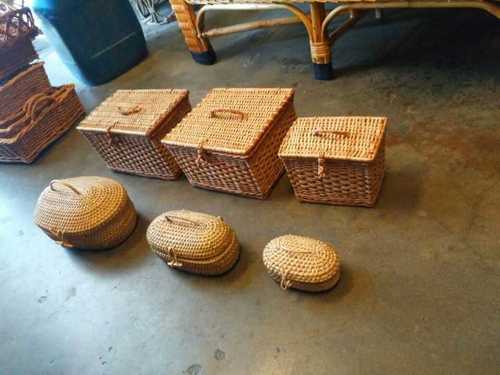 Handmade Designer Bamboo And Cane Baskets