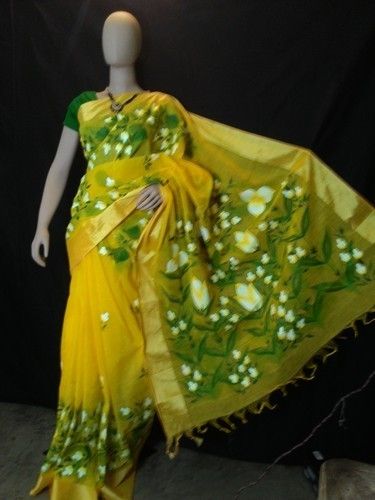 hand printed sarees