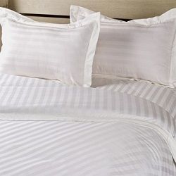 Satin Stripe Cotton Duvet Cover