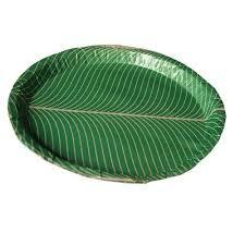 Green Color Disposable Paper Plates