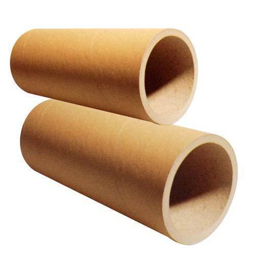 Plain Brown Paper Core Tube - Customized Size, Craft Paper and White Color | Eco-Friendly Recyclable Material, Versatile Solution for Mailing and Packaging