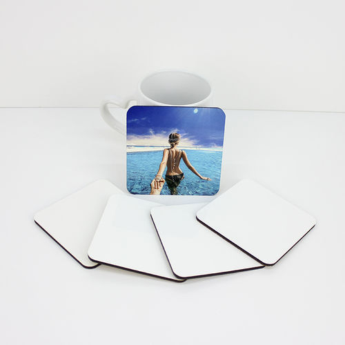 90*90*4mm Sublimation MDF Cork Coaster