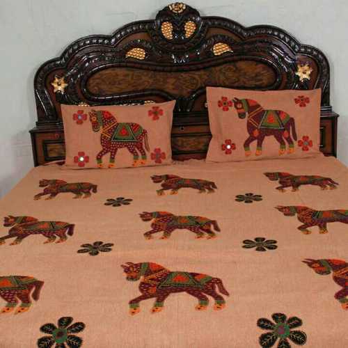 Artistic Handmade Cut Work Bed Cover