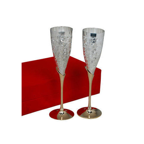 Attractive Brass Wine Glasses